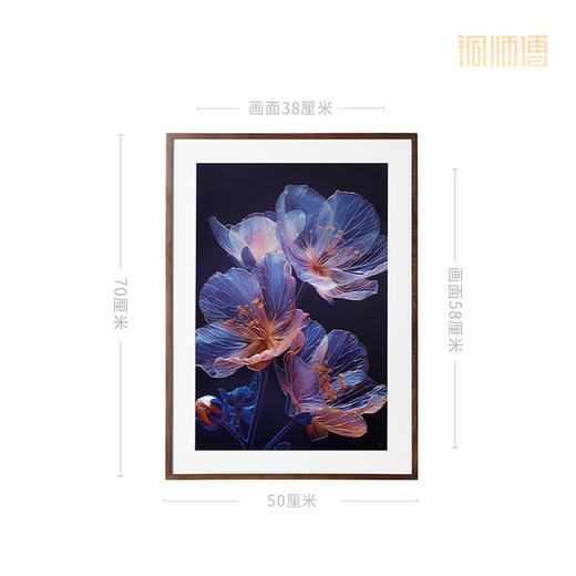 铜师傅 手工錾刻 铜雕画 花卉系列 客厅玄关沙发背景墙装饰画 商品图11
