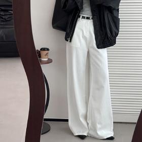 （3-5天发货）莱赛尔天丝白色牛仔裤，自带“凉感”，一穿就上瘾