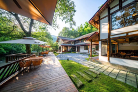 【觅趣636号院·彭州】5房临溪小院、丹景山、山景房花园，亲子友好爬山徒步避暑赏花xxxsy