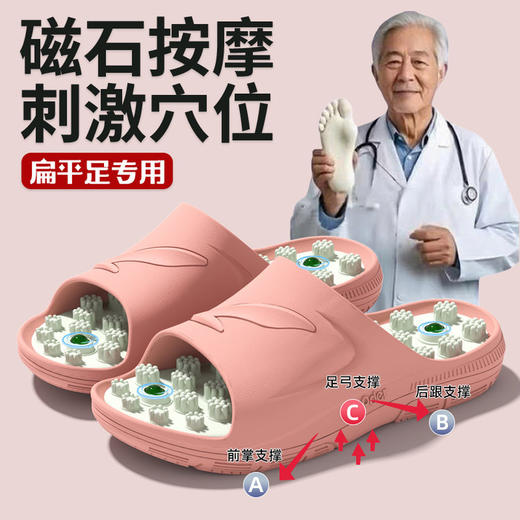 【单拍不发货 加购2双到手59.9元】沐初良品 磁石新款按摩拖鞋 JJ9015 商品图3