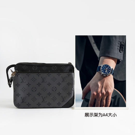 【95新】LV路易威登Trio系列M69443黑老花黑武士Trio三合一邮差包单肩斜挎包中性款200426NJS12 商品图9