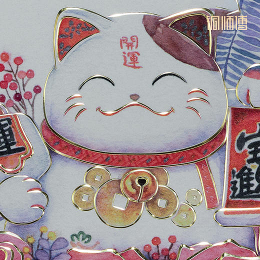 铜师傅 手工錾刻 铜雕画 《招财猫（桌面）》 商品图3