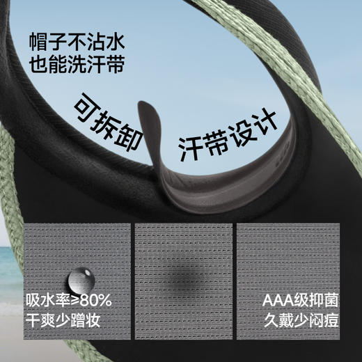 【26春夏新品】蕉下女士空顶黑胶防晒草帽BM562 商品图4