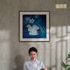 铜师傅 手工錾刻 铜雕画《蓝色之恋》客厅玄关沙发背景墙装饰画 商品缩略图5