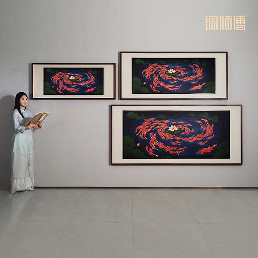 铜师傅 手工錾刻 铜雕画《吉祥久久》客厅玄关沙发背景墙装饰挂画 商品图6