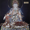 铜师傅 手工錾刻 铜雕画《水月观音（桌面）》客厅桌面装饰画 商品缩略图3