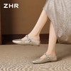 ZHR则则羊皮鞋垫镶钻穆勒拖鞋女鞋2026新款超轻便内增高沙滩凉鞋 商品缩略图9