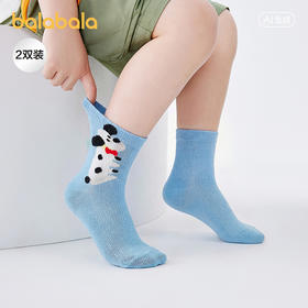 【商场同款】巴拉巴拉儿童袜子夏新款网眼透气男童短袜萌趣两双装