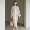 PALUOPO/PL新中式桑蚕丝圆领纯色宽松衬衫遮阳真丝外套ES23872Z-A帕罗 商品缩略图6