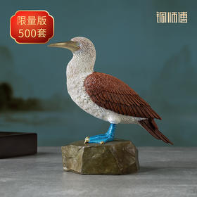 铜师傅 铜摆件《铜师傅百鸟集》之蓝脚鲣鸟 家居饰品 桌面摆件