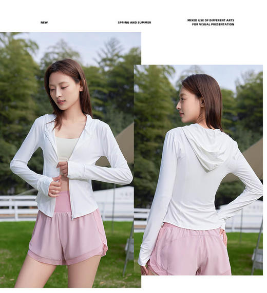 YW买手优选连帽修身款女款防晒衣-171155841（预售3-5天发货） 商品图6