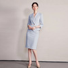 IWY/水蓝色新款女春夏七分袖气质西装裙子高知感高级感套装6CS37 商品缩略图2