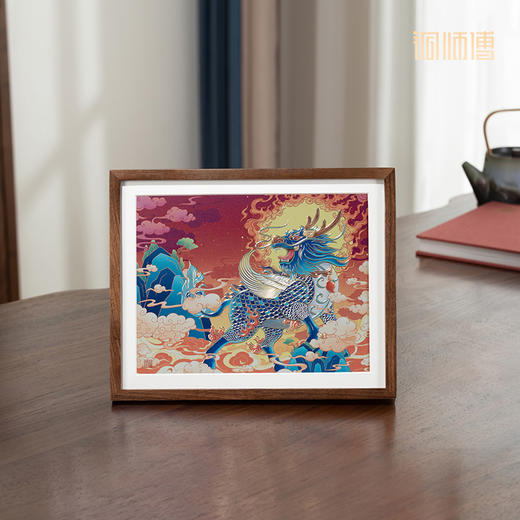 铜师傅 手工錾刻 铜雕画 《麒麟呈祥（桌面）》 商品图3