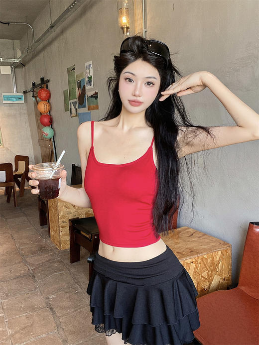 GZ买手优选纯欲美式热辣吊带绝美U背性感背心171894408（预售款3-5天发货） 商品图1