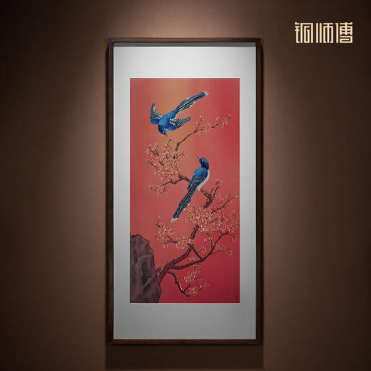 铜师傅 手工錾刻 铜雕画 《喜气盈门》 商品图1