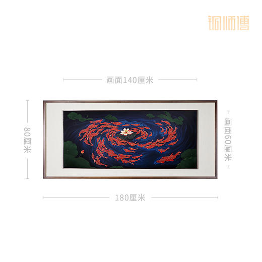 铜师傅 手工錾刻 铜雕画《吉祥久久》客厅玄关沙发背景墙装饰挂画 商品图5