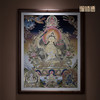 铜师傅 手工錾刻 唐卡铜雕画《文殊菩萨之二》 商品缩略图1