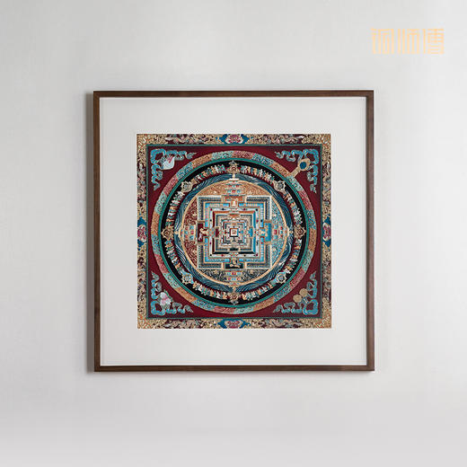 铜师傅 手工錾刻 铜雕画《唐卡时轮金刚坛城》 商品图3