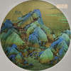 铜师傅 手工錾刻 铜雕画《千里江山 圆形》客厅背景墙装饰挂画 商品缩略图2