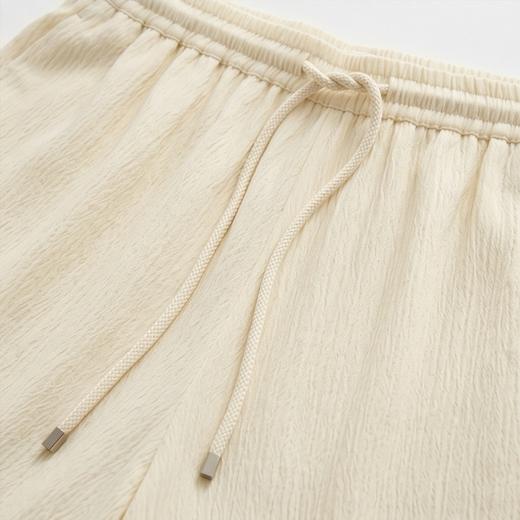 PALUOPO/PL重磅冠乐绉桑蚕丝系带直筒裤百搭透气显瘦休闲裤ES251201Z 商品图8