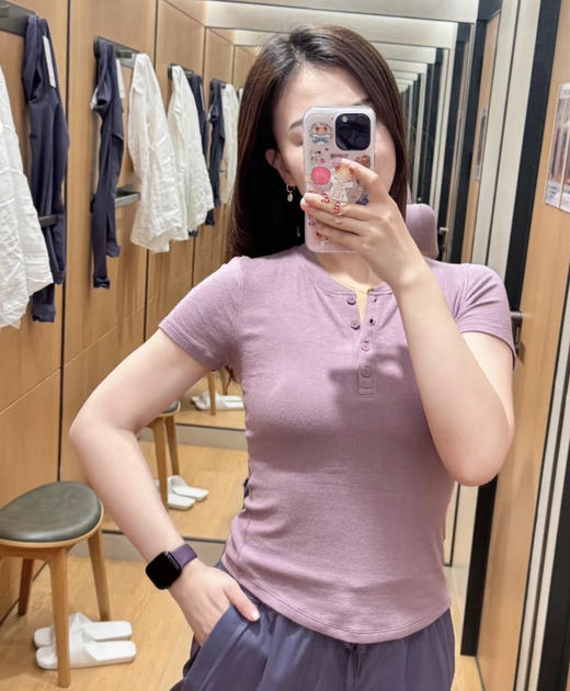 越南产26Lu家Hold Tight女士亨利短袖T恤041303 商品图1