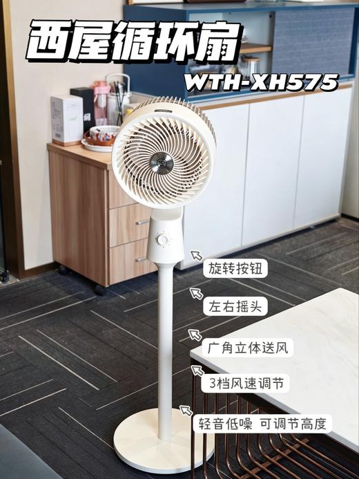 【西屋空气循环扇2025新版】舒爽柔风，清凉一夏！超轻音低噪，12档调节，智能感温，节能省电！内置香薰盒，驱蚊送风！安全更省心！ 商品图6