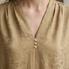 PALUOPO/PL桑蚕丝V领时尚暗纹提花宽松重磅真丝衬衫ES250765Z帕罗 商品缩略图3