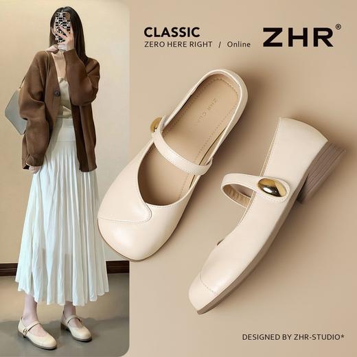 ZHR方圆头平底玛丽珍2026夏季新款显瘦百搭时尚单鞋软底舒适女鞋 商品图0
