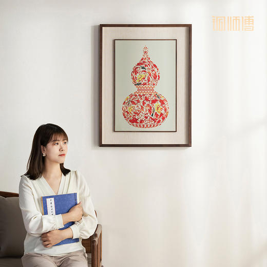 铜师傅 手工錾刻 铜雕画《福禄临门》装饰画 商品图5