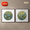 铜师傅 手工錾刻 铜雕画《千里江山 圆形》客厅背景墙装饰挂画 商品缩略图0