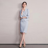 IWY/水蓝色新款女春夏七分袖气质西装裙子高知感高级感套装6CS37 商品缩略图3
