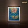 铜师傅 手工錾刻 铜雕画 《牡丹锦鲤（桌面）》书房办公室装饰画 商品缩略图0
