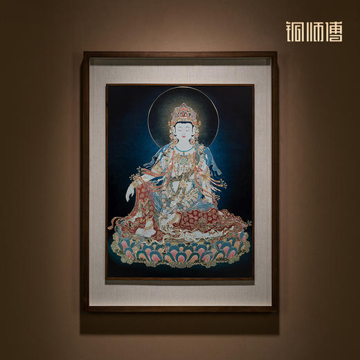 铜师傅 手工錾刻 铜雕画《水月观音》 商品图1