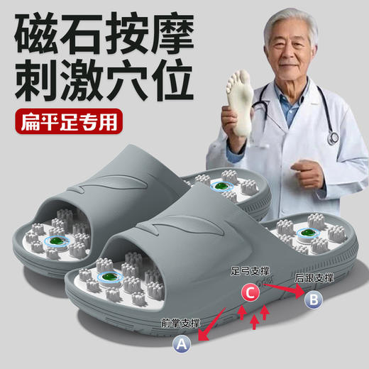 【单拍不发货 加购2双到手59.9元】沐初良品 磁石新款按摩拖鞋 JJ9015 商品图2
