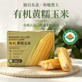 有机黄糯玉米 东北寒地黑土 有机认证 配料干净 软糯绵密 健康非转基因