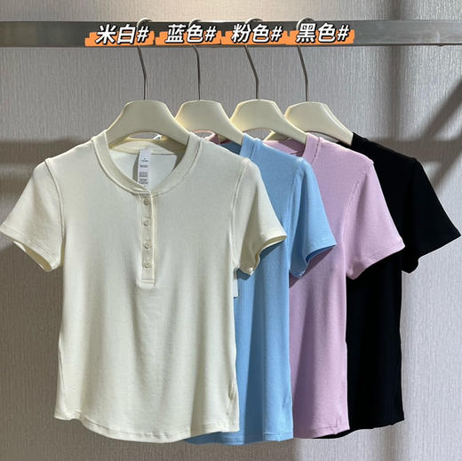 越南产26Lu家Hold Tight女士亨利短袖T恤041303 商品图5