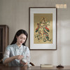 铜师傅 手工錾刻 铜雕画《韦陀菩萨》玄关沙发背景墙中式装饰挂画 商品缩略图5