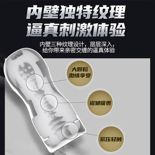 【柔软颗粒 真实触感】杰士邦 BON飞机杯手动飞机杯 商品图5
