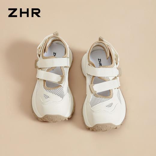 ZHR则则网面老爹鞋女2026新款户外登山鞋软底徒步小白鞋运动凉鞋 商品图9
