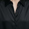 桑罗SANGLUO纯色真丝衬衫女通勤职业简约百搭长袖上衣高级光泽感03A22410 商品缩略图3