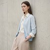 PALUOPO/PL含桑蚕丝小香风春夏圆领减龄提花百搭优雅长袖针织开衫ES255005M 商品缩略图2