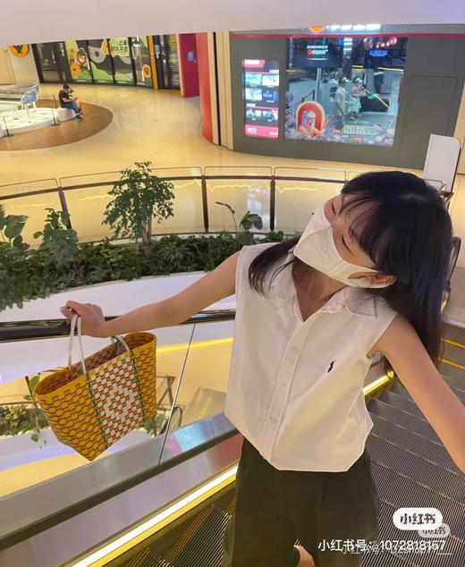 拉夫两色翻领无袖衬衫0428 商品图10