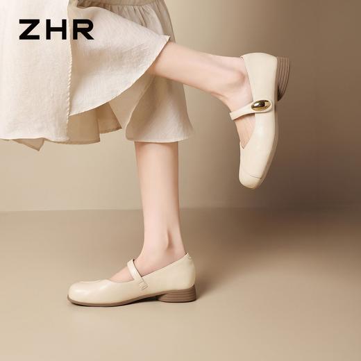 ZHR方圆头平底玛丽珍2026夏季新款显瘦百搭时尚单鞋软底舒适女鞋 商品图6