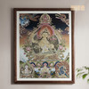 铜师傅 手工錾刻 唐卡铜雕画《文殊菩萨之二》 商品缩略图3