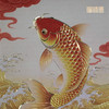 铜师傅 手工錾刻 铜雕画《好运来（桌面）》书房办公桌锦鲤装饰画 商品缩略图3
