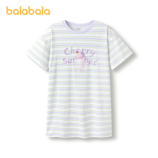 巴拉巴拉女童睡裙儿童家居服夏季空调服裙子凉感抗菌 商品图4