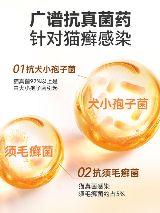 普安特猫藓外用药猫咪真菌感染专用特效药皮肤病硝酸咪康唑喷雾剂 商品图2