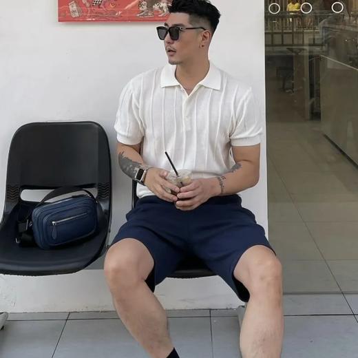 男式休闲百搭亚麻棉休闲短裤 | 简约百搭，上身精神干练，不要太帅气【3-5天发货】 商品图2
