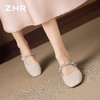 ZHR则则羊皮鞋垫镶钻穆勒拖鞋女鞋2026新款超轻便内增高沙滩凉鞋 商品缩略图8