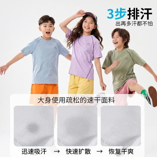 TNL 亲子款宣纸速干T恤 宣纸仿生速干吸湿 出汗不粘身 自带清香薄荷驱蚊 A类母婴10A抗jun 商品图5